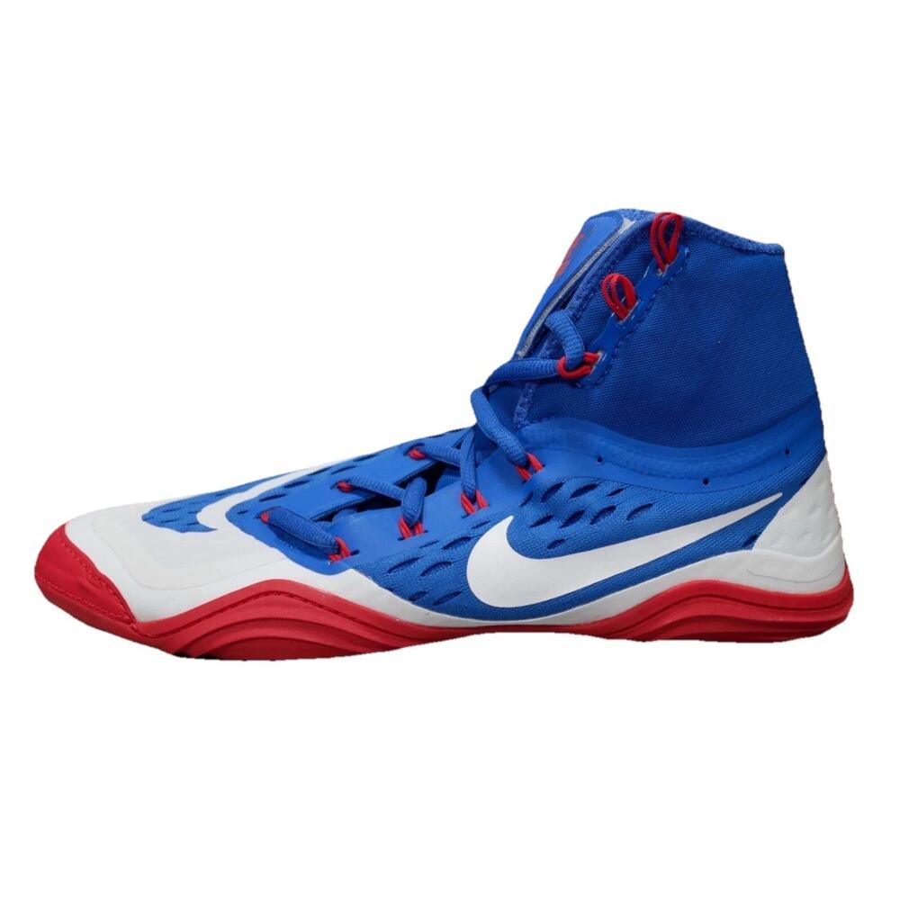 Nike Hypersweep Wrestling Shoes Varsity Blue Red SAMPLE 717175-416 Mens Sz 12